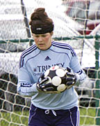 Hannah Gonzales stops two penalty kicks in shootout victory